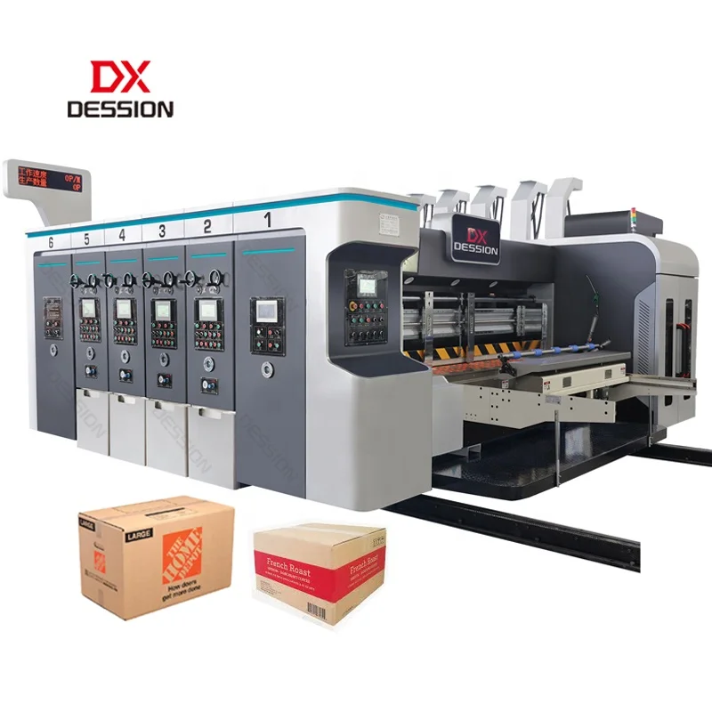 Factory Good Price Corrugated Cardboard 4 Colors Printer Slotter Die Cutter Machine