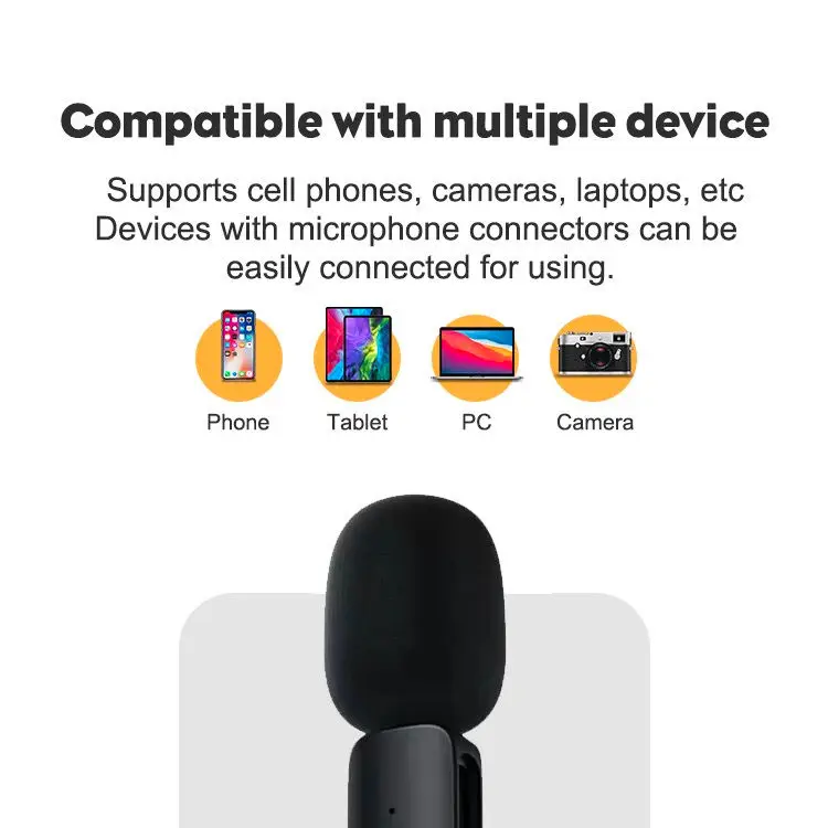 Микрофон для шумоподавления Lavalier Lapel K8 K9 2 в 1 беспроводной микрофон для Liverstreaming Vlog