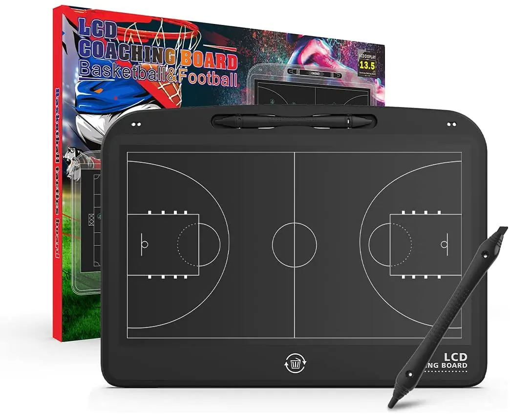 Writing Board Drawing Pad 13.5 Inch Basketball Coach LCD Handwriting Blackboard Magic Drawing Board