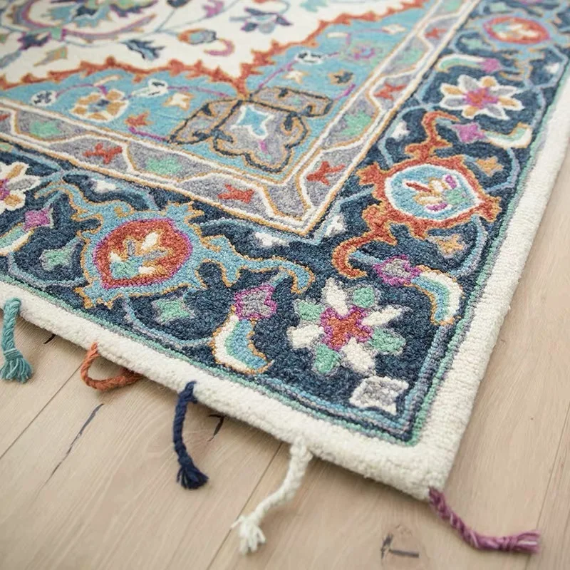 September promotion Handknotted wool rug vintage persian rug for living room