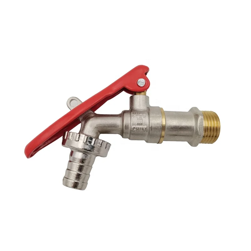 
1/2 brass outdoor garden lockable bibcock faucet with lock handle basin water tap 