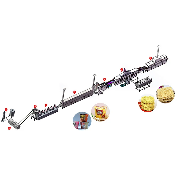 Wholesale Noodles Making Machine Small Scale Factory Automatic Cup Noodles Instant Machine