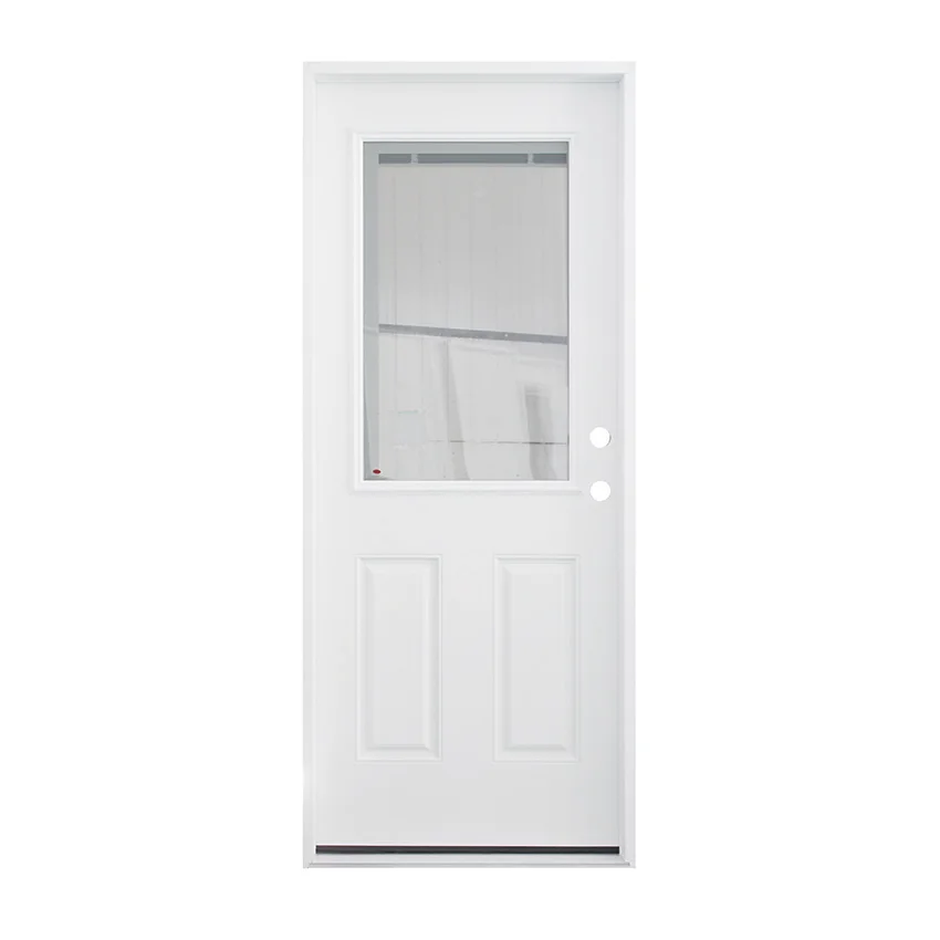 storm door fiberglass door modern designs exterior interior half view glass with mini blinds main door for home