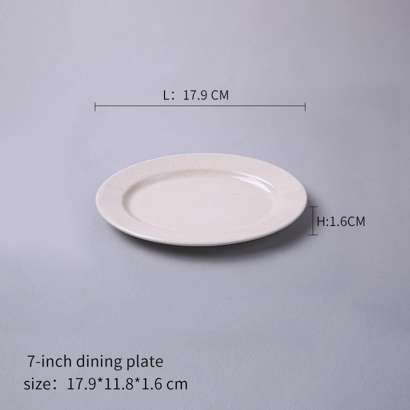 Melamine Dinner 7-Inch Dining Plate Factory Price Unbreakable Home Restaurant Oval dishes Charger Plates  And plates