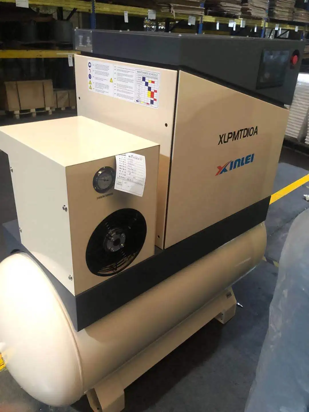 XINLEI  Professional General Industrial Equipment ALL IN ONE Rotary Screw Air Compressor