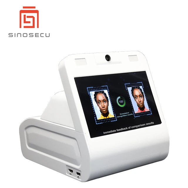 Sinosecu ID face reader is an all-in-one end device that is facial recognition ocr technology with sdk
