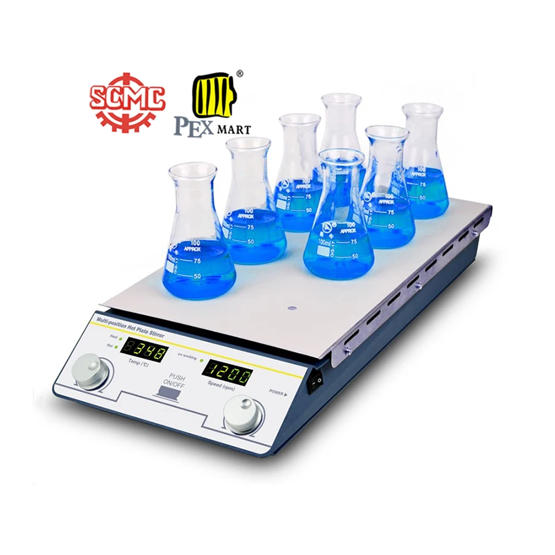 Многоточечная магнитная мешалка с горячей пластиной по лучшей