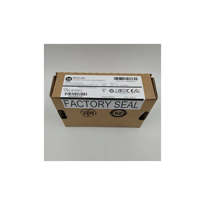  Allen bradley plc MicroLogix 4 точечный аналоговый гребень модуль 1762-IF2OF2 брендовая новая правая Торцевая крышка AB