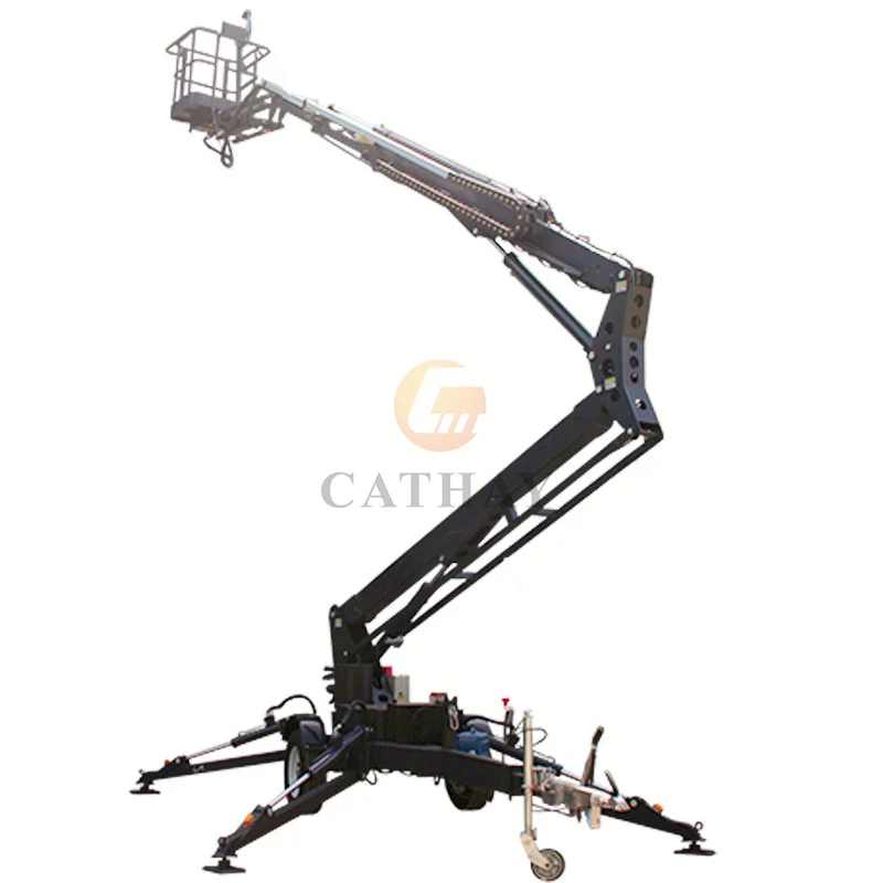 2200lbs Spider Engine Self Propelled Cherry Picker With Ce