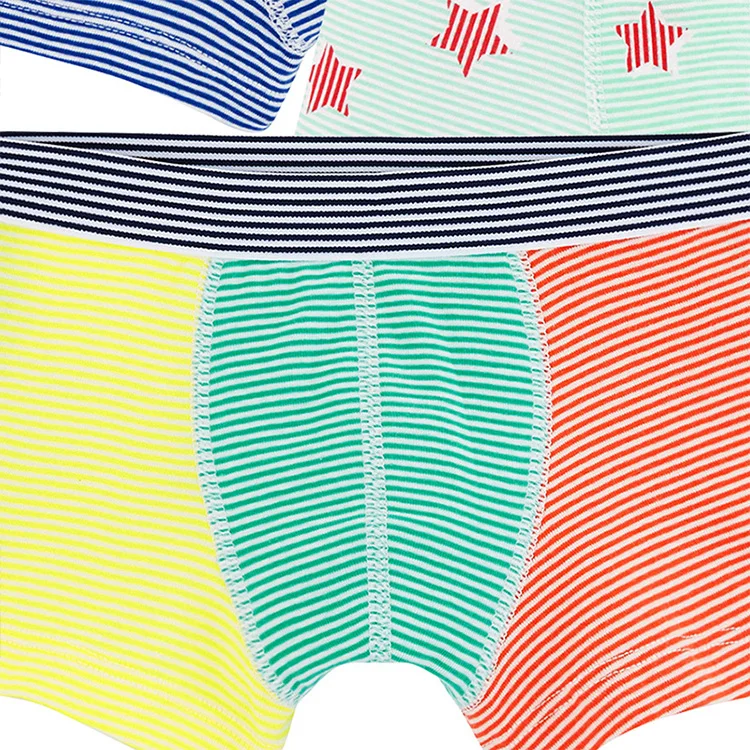 
Custom Knitted Children Boxer Shorts Boys Briefs Kids Boxers Underpants Breathable/Sweat Releasing Short Pants 