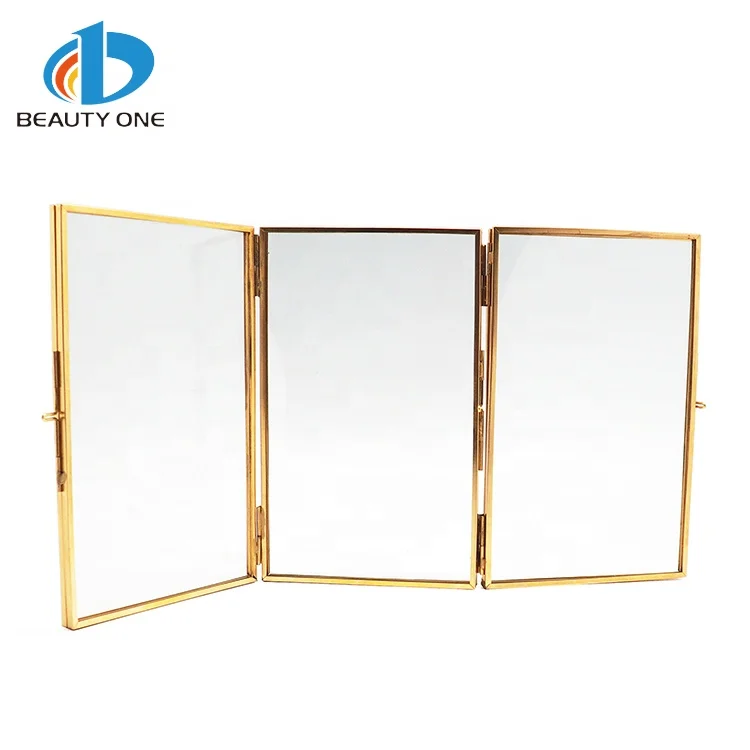 PF-1001B Square Flower And Butterfly Glass Photo Frame