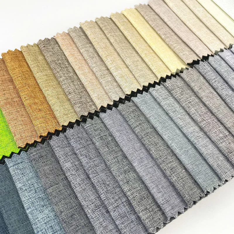 Linen stock fabric weaving cushion material polyester fabric upholstery fabrics turkey