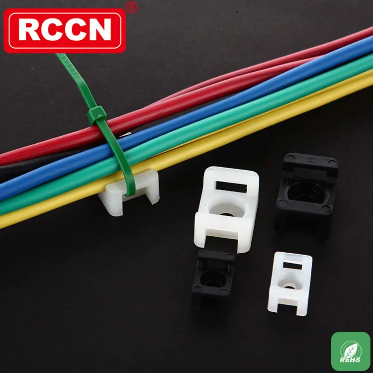 RCCN High Quality Wire Nylon Cable Clamp HC-5 Saddle Tie Mounts Electrical Cable clamp