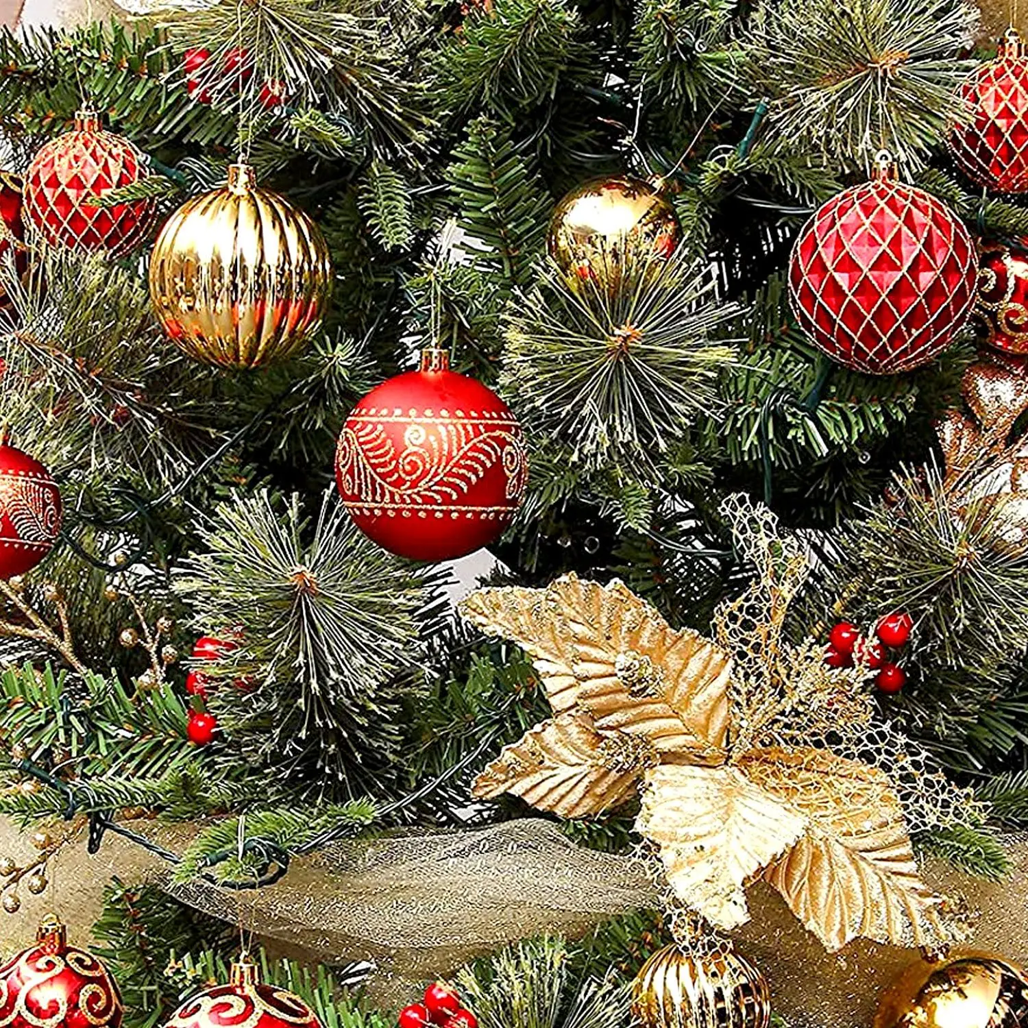 Christmas Glass Balls Painted Ornaments Hanging Decoration Pendant Printed Baubles Supplies Decor For Tree Holiday Easter Wreath