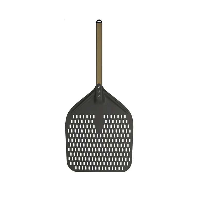 Perforated pizza peel shovel detachable turning foldable pizza stone paddle pizza oven brush Copper Wire Brush