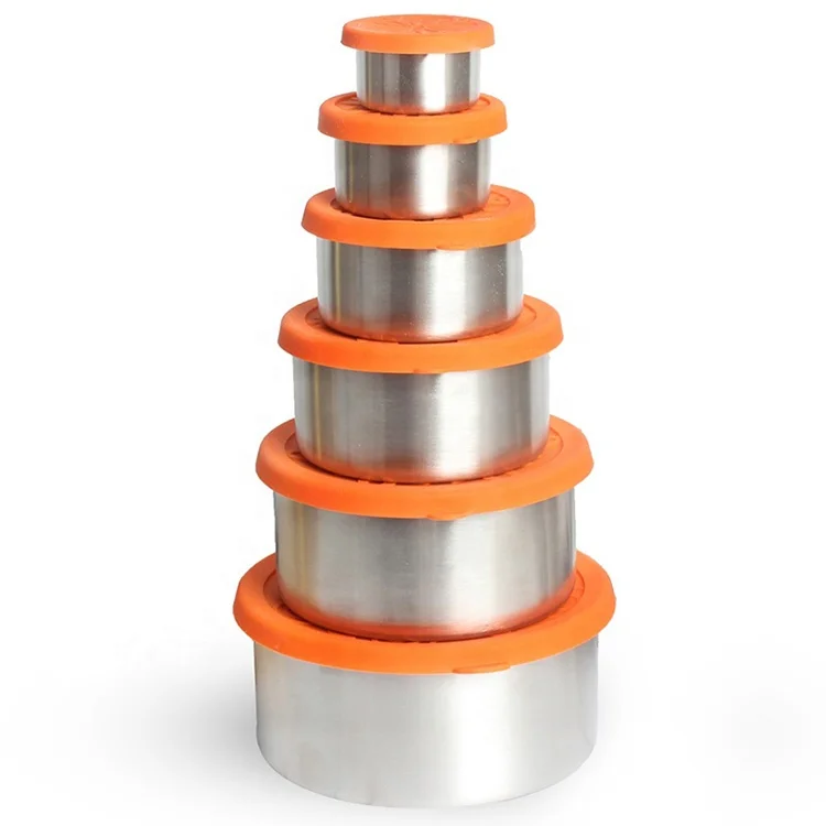 Sustainable 6-Piece Stainless Steel Lunch and Dinner Set Most Popular Products with Stocked Metal Dinnerware