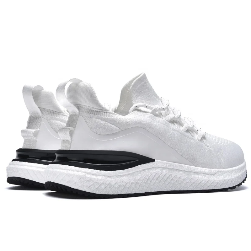 Wholesale 2024 Fashion Sneakers For Men Custom Logo Fly Woven Light Weight Running Sports Shoes