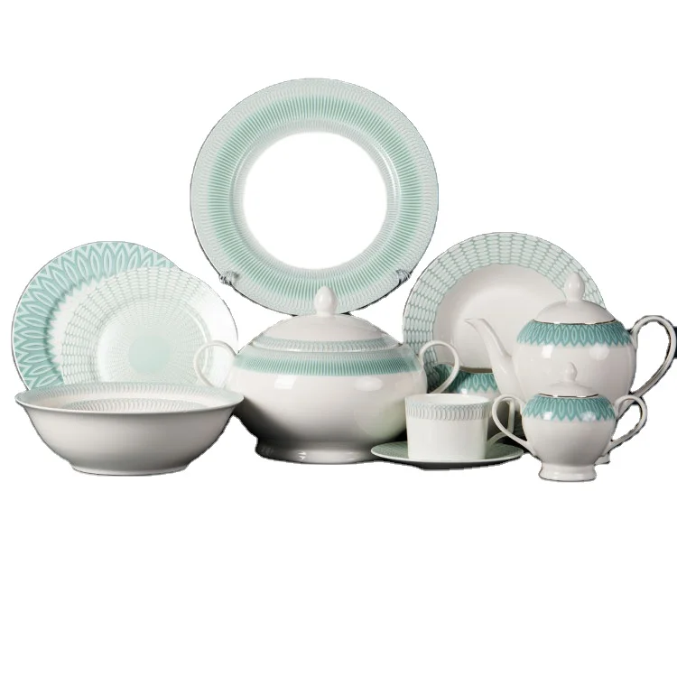 new style ceramic dinner plate 20pcs ab grade safety ceramic arabic dinner set