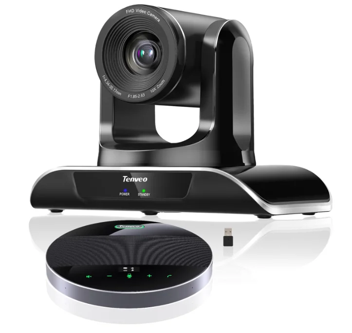 TEVO-VHD10H+M5B 10x optical zoom HDMI/USB3.0/RJ45 Omni-directional Noise Reduction  speakerphone video conference system