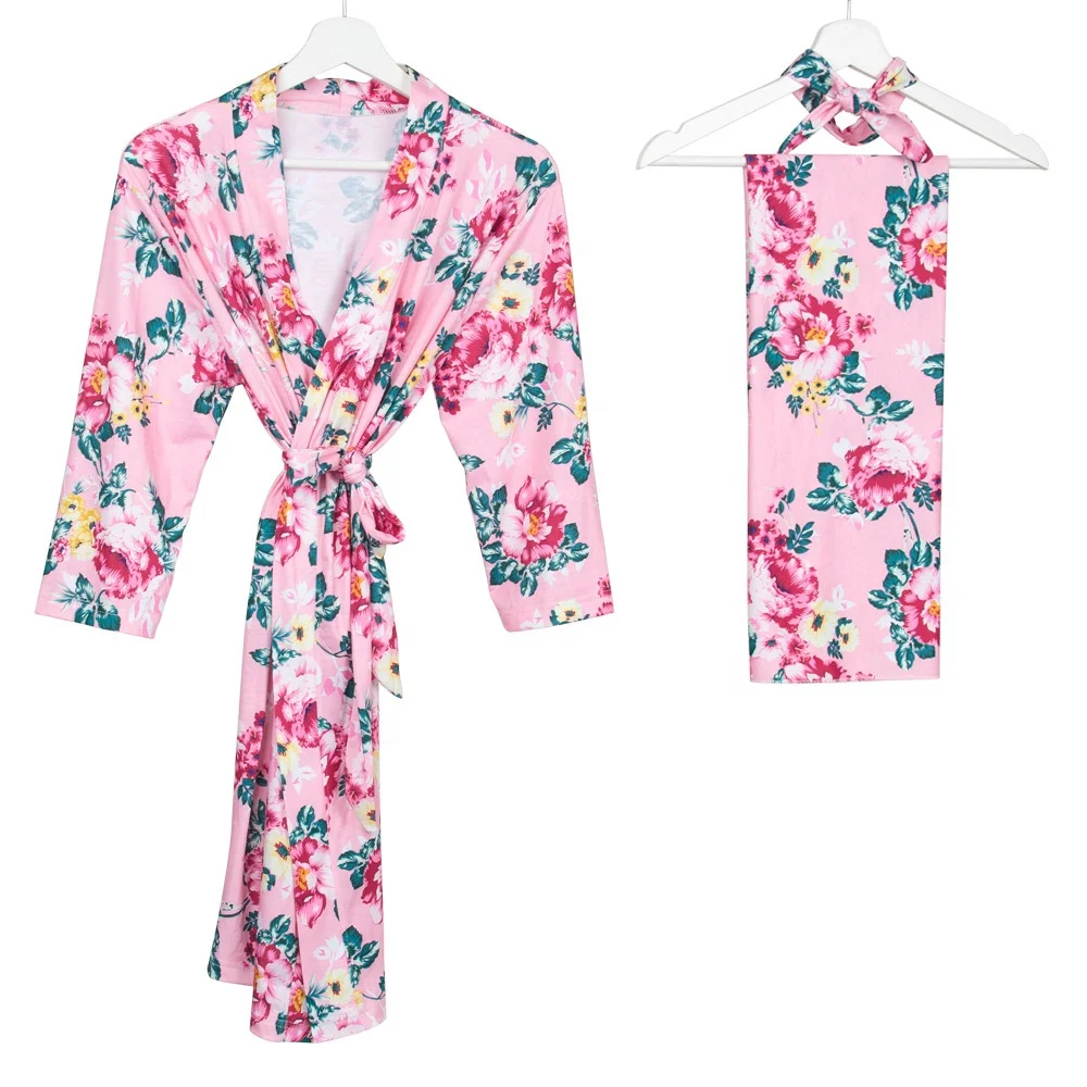 Factory Wholesale Nursing Gowns And Swaddle Bamboo Mom Robe Maternity Baby Blankets Organic