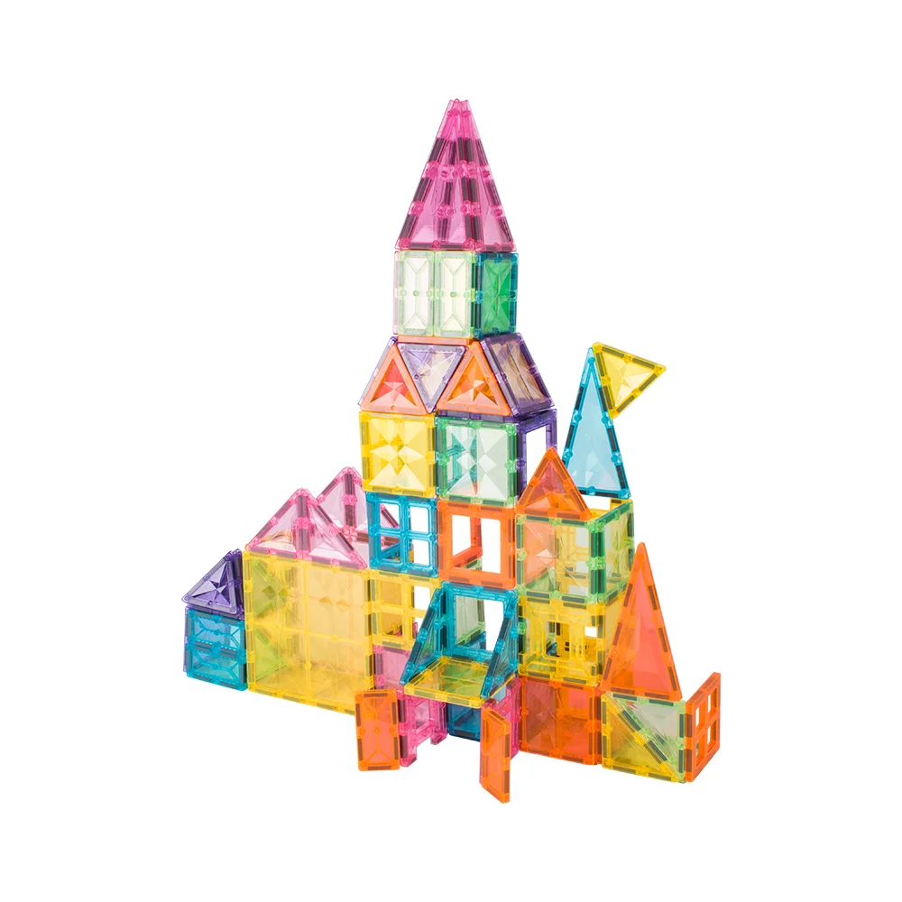 2022 new Color Window Magnetic Sheet Manufacturers Toy Wholesale Amazon Building Blocks Building Colorful Translucent