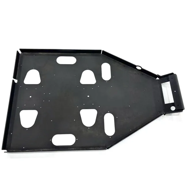Aluminum alloy with holes, bent, anodized sheet metal parts