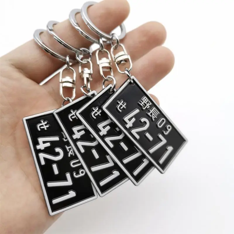 fashion Aluminum Sheet Metal Blank Car Number Factory Custom License Plate Hot Stamping Printing Designs Number Plate Keychain