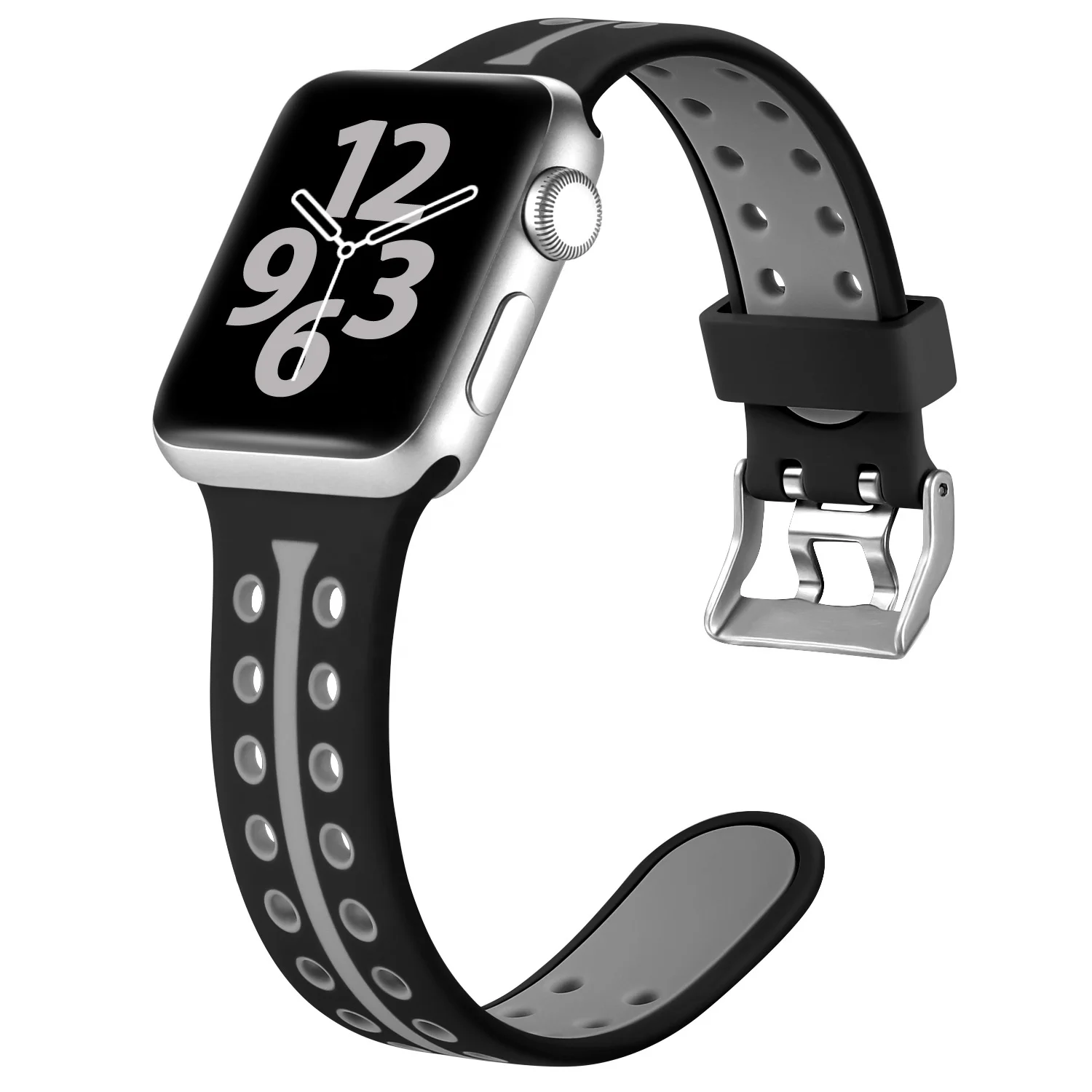 Customize Designers for Apple Watch Bands Dual Color Sport Wristband for iwatch series 6 5 4 3 2 1