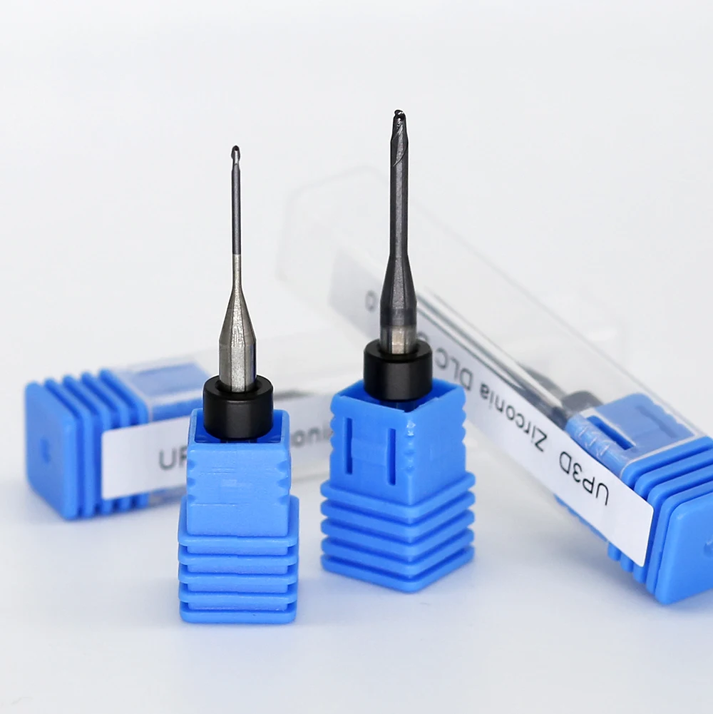 Dental Lab CAD CAM Zirconia UP3D P5 Cutters Milling Burs With Diamond Coating DLC Coating Shank 4MM