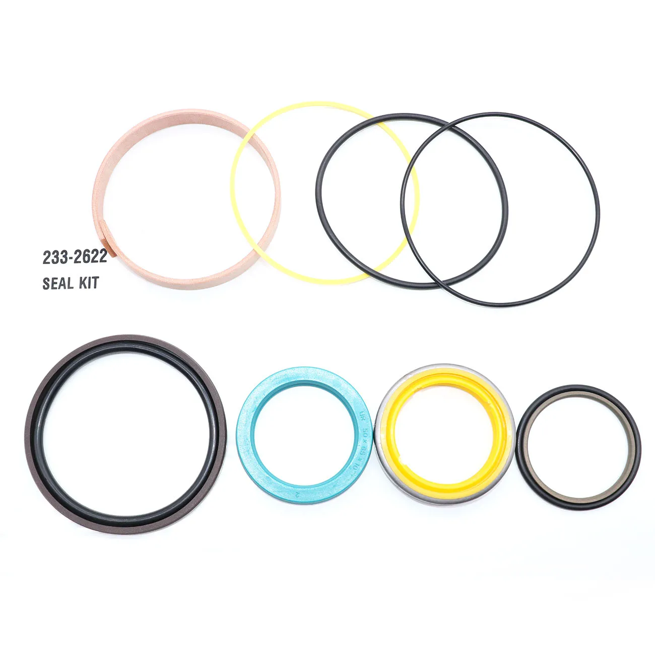 233-2622 Hydraulic Cylinder Seal Kit Compatible with CAT Backhoe Loaders for Various Models such as 446D 430E