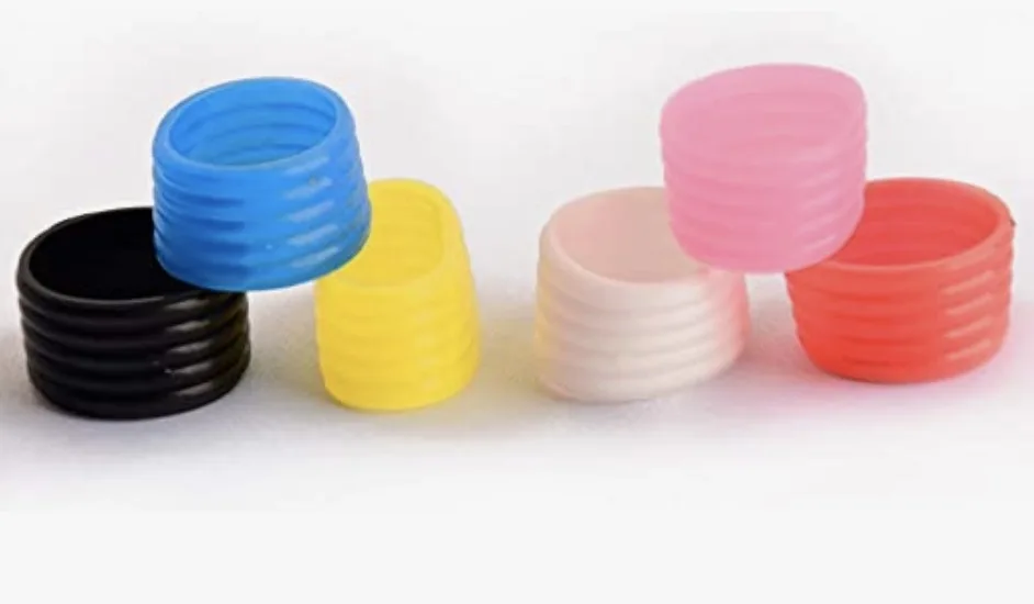 Ручка ракетки для настольного тенниса для отделки кольцо хватом сверху силиконовое кольцо для Теннисная ракетка высокого качества Заказная силиконовая Pickleball группа