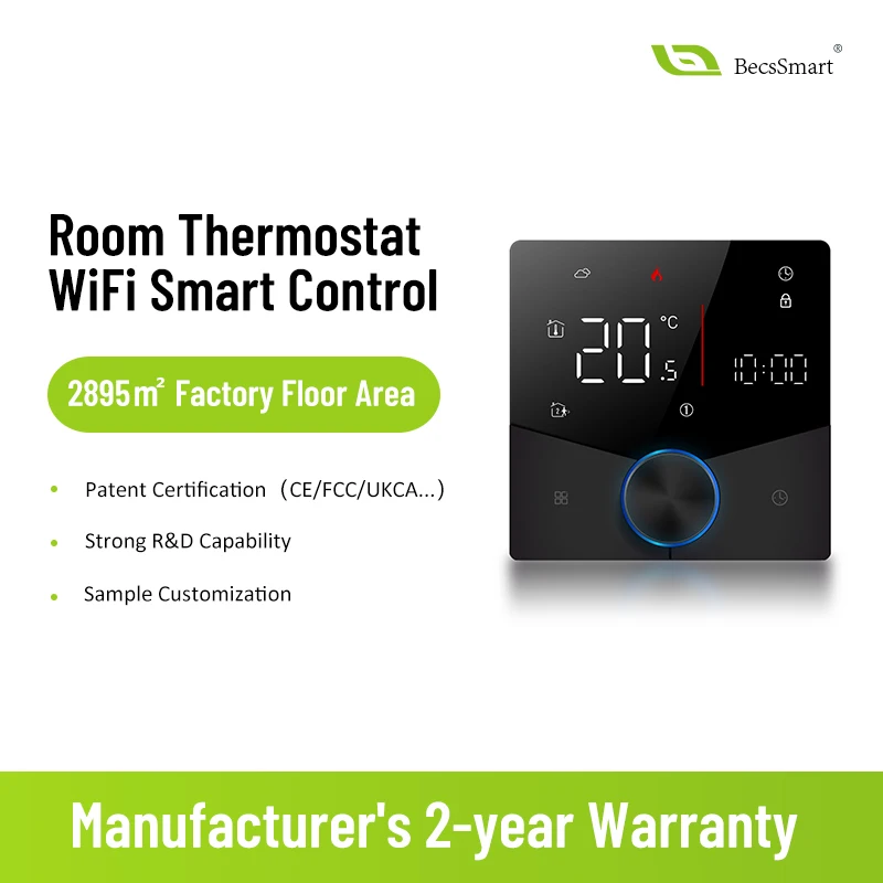 WiFi Smart Thermostat Temperature Controller for Water/Electric floor Heating Water/home Gas Boiler Works with Google Home