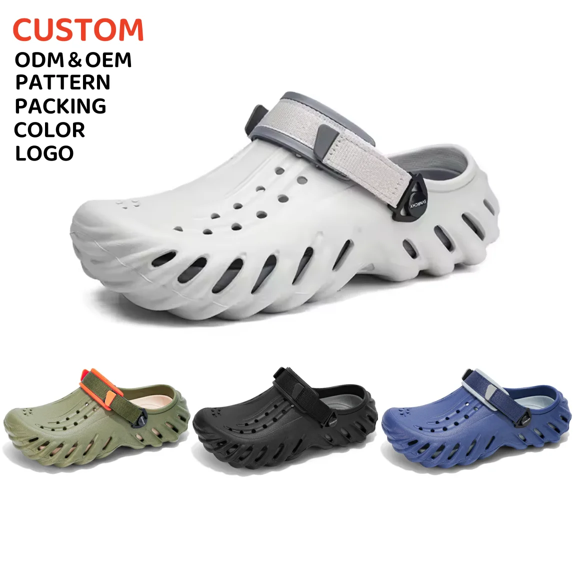 Мужские Нескользящие дышащие летние пляжные сандалии