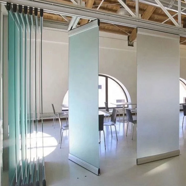Glass Wall Office Movable Partition Sliding Folding Wall
