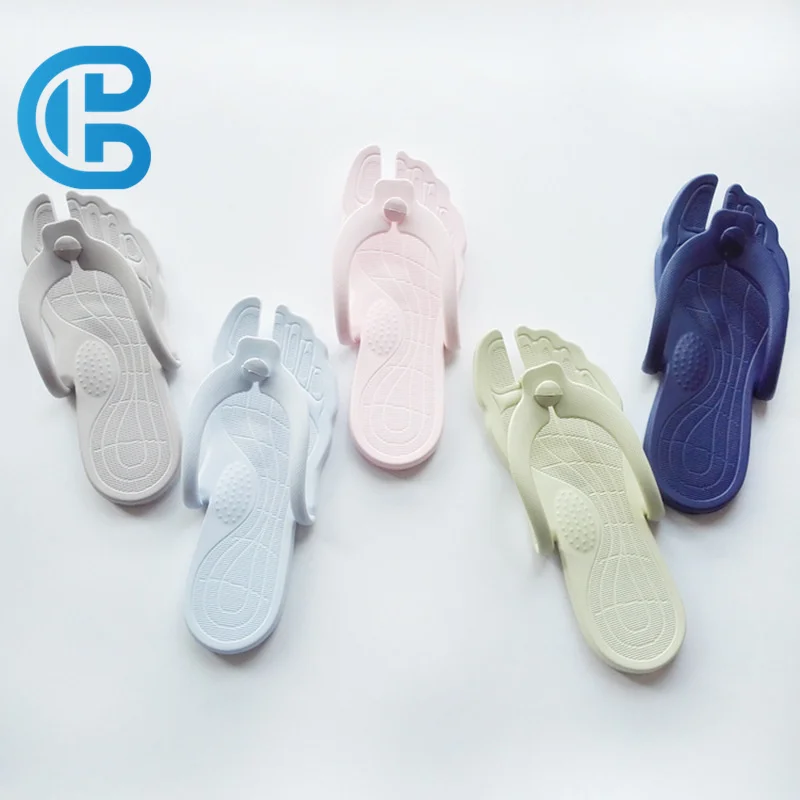 Travel Portable Folding Hotel Bathing Anti-slip Slippers Couple Beach Outer Wear When Clip Foot Flip Flops