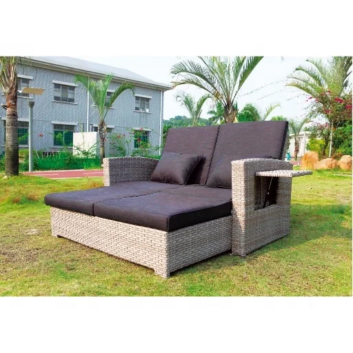 New pool side aluminum Garden sofas patio furniture metal Outdoor Rattan wicker sofa set