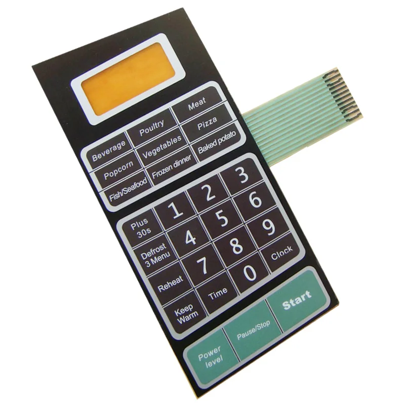 microwave ovens membrane keypad