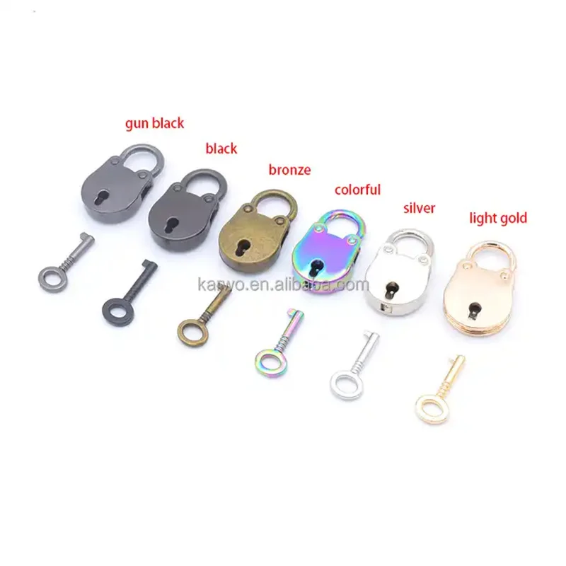 karwo fancy small round padlocks accessories wholesale silver gold colored key padlock and lock