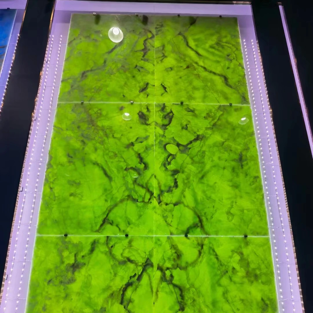 High Quality Luxury background wall stone Natural Green Onyx marble