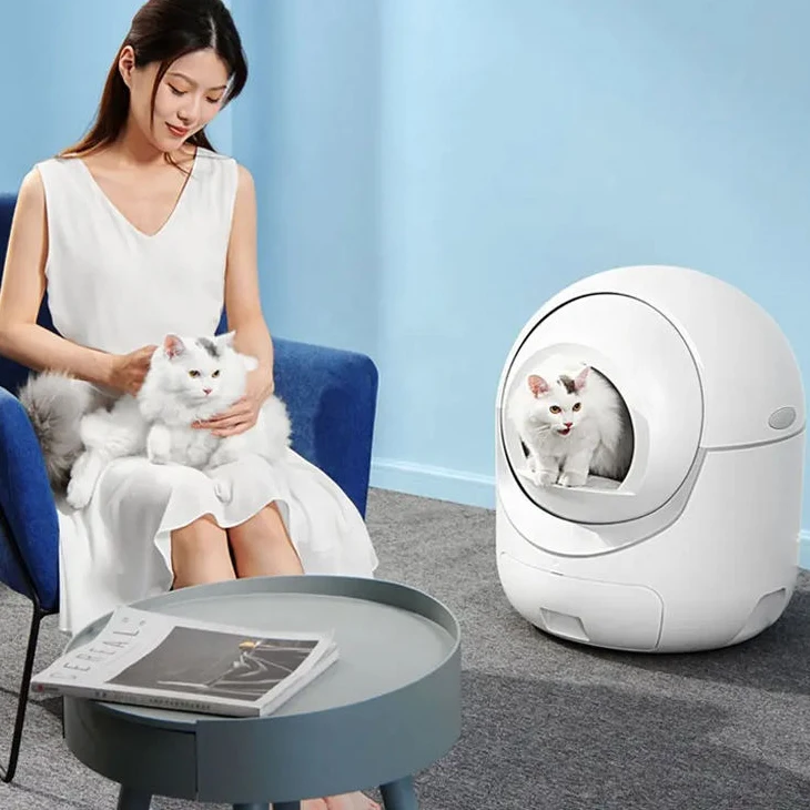 Best Selling China Factory Price Intelligent Kitty Smart cat Toilet wifi APP Remote Sterilization Alarm Automatic cat toilet