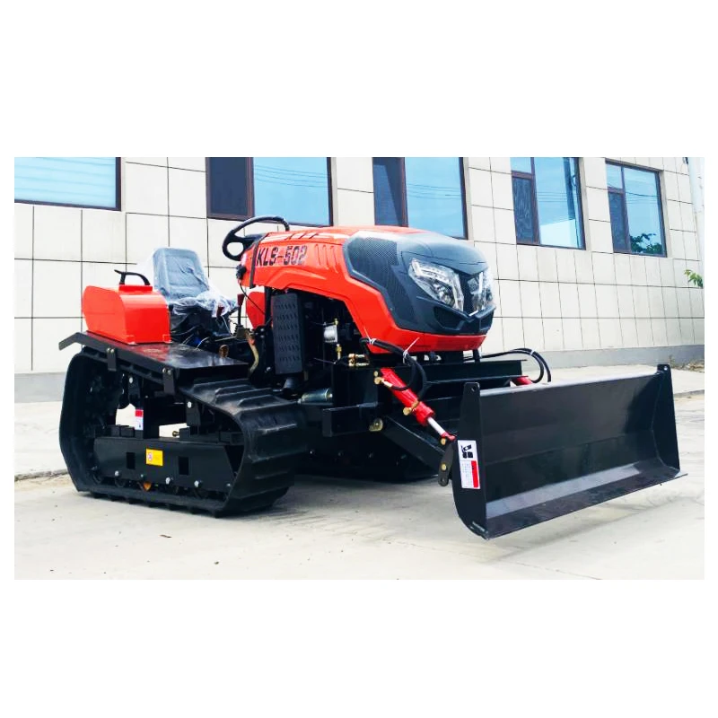 Cheap made in china 25 hp Ride-on crawler rotary tiller Multipurpose farm tractor