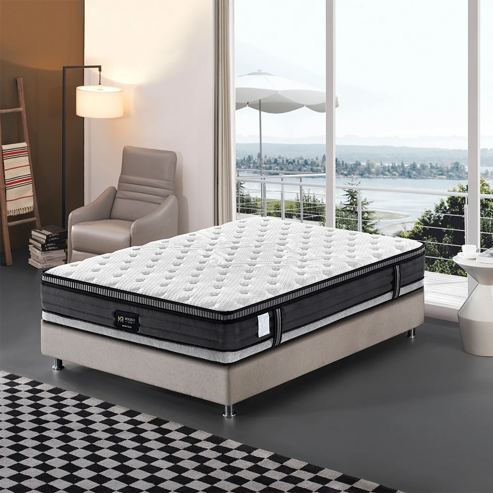 made in china 180*200 Factory custom Pressure Relieving Twin King Size 10 Inch Hybrid Pocket Spring Mattress in a box