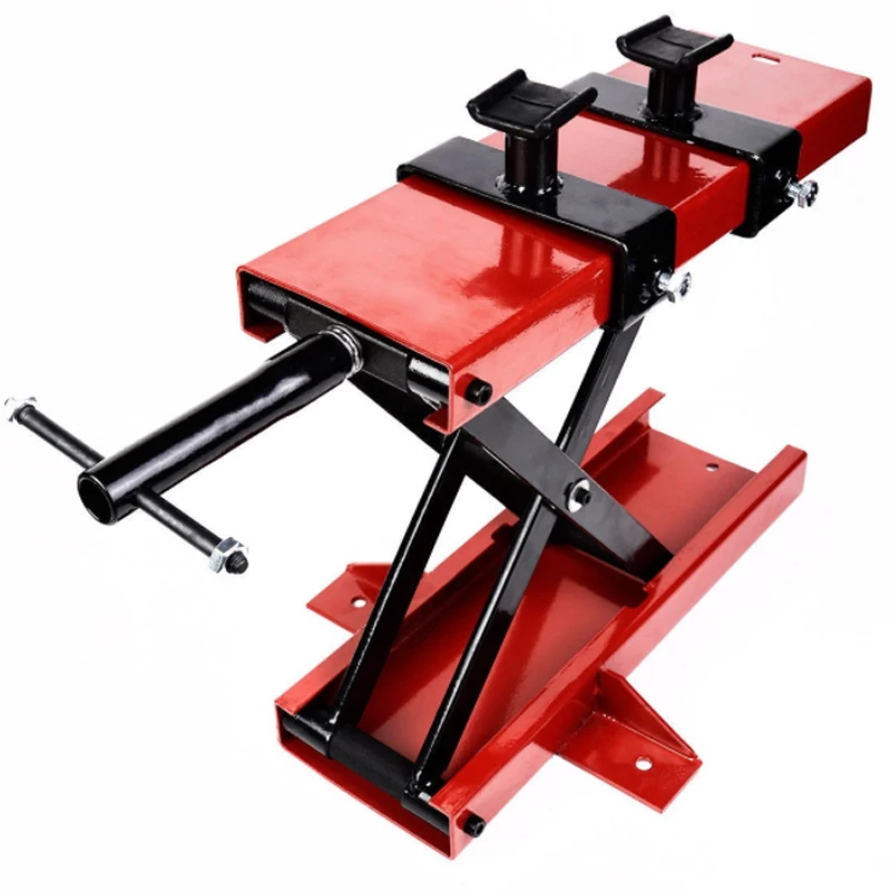 new product 1100 LB Motorcycle Dirt Bike ATV Scissor Center Jack Mini Lift Crank Floor Stand