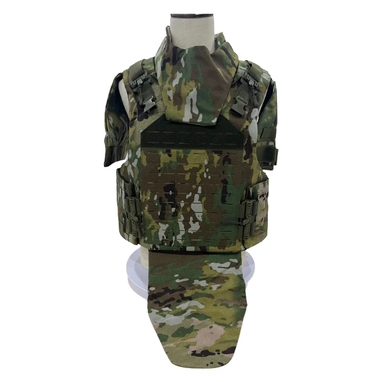 Outdoor Full Molle System Camo Armored Vest Quick Release 1000d Camouflage Full Protective Combat Tactical Vest With Plate