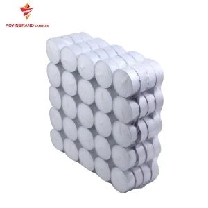Chile market unscented tea light candles smokeless with 4 hours burning time