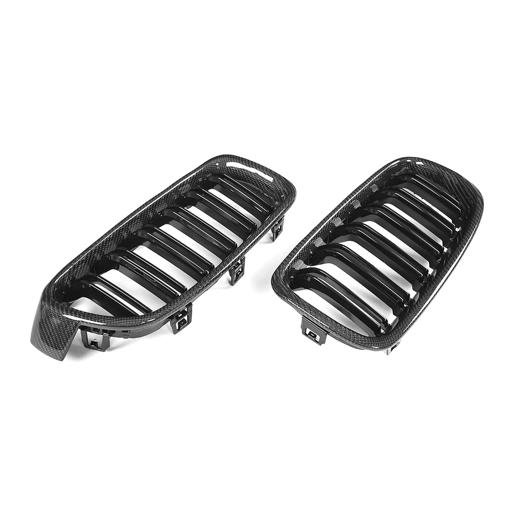 Glossy black grill for BMW M3 F30 carbon F35 2012-2016