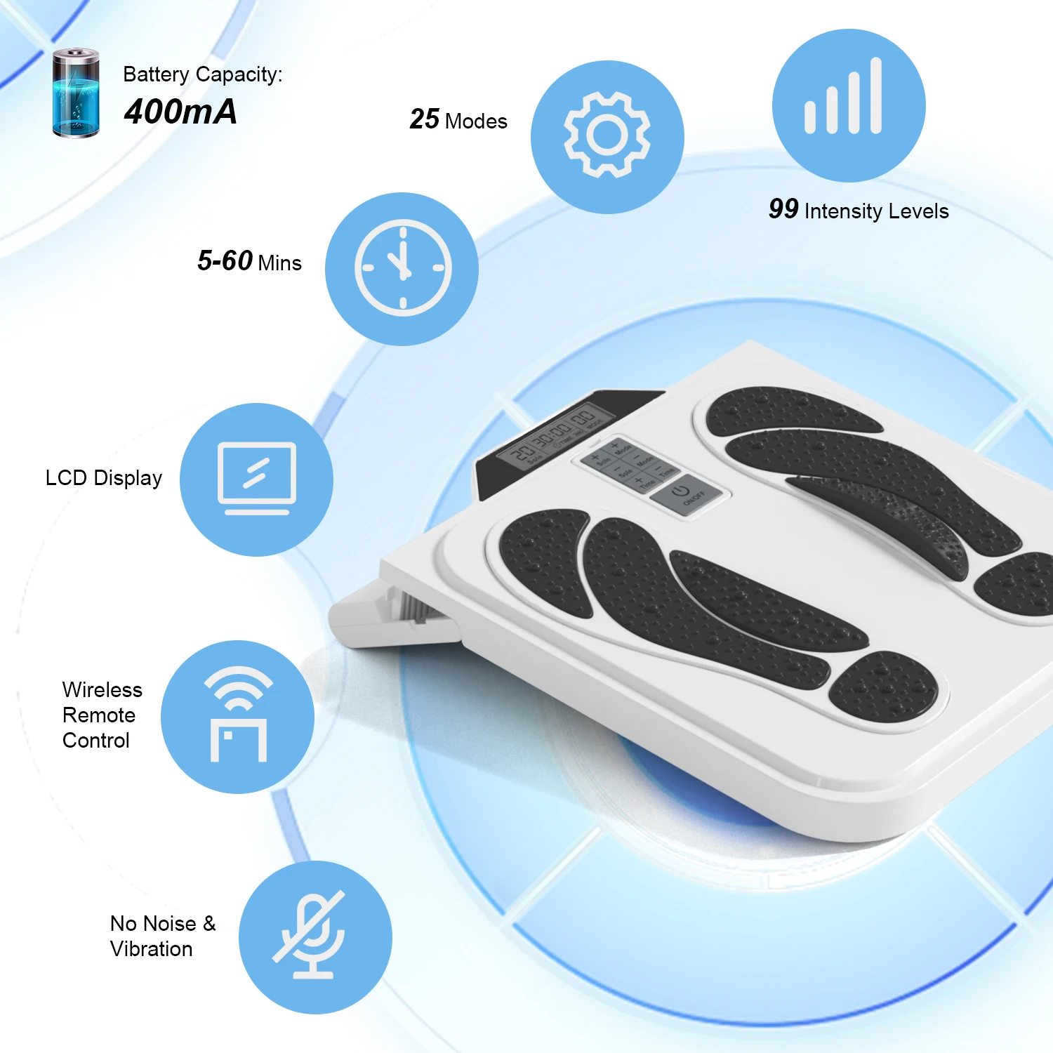 Micro-current Pulse Calf Massager Automatic Foot Massage Mat Relaxes Muscles Relieves Pain Slim Legs foot pain relief massager