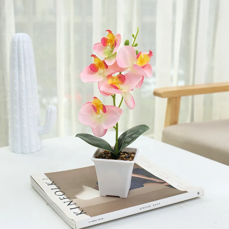High quality artificial butterfly orchids flower faux orchid for home decor