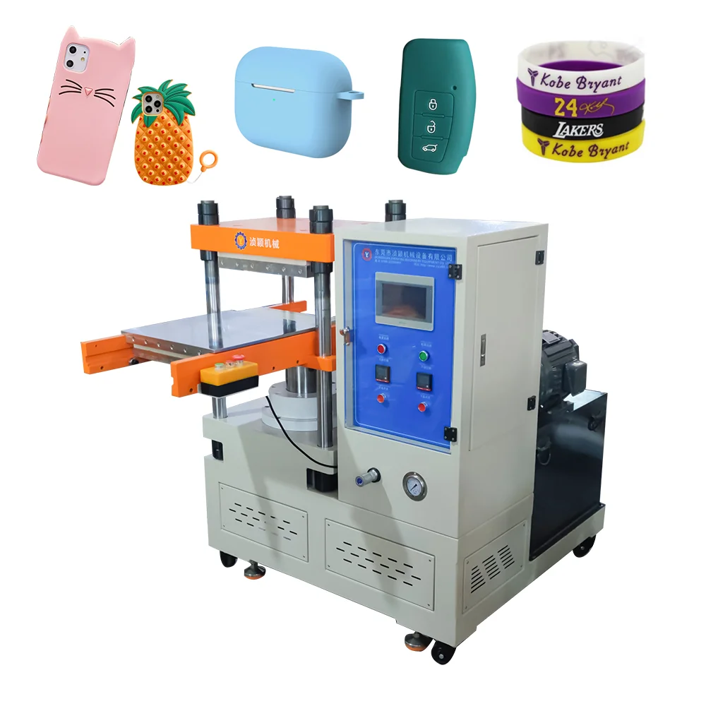 Plate Vulcanizing Press varies of silicone product and silicone bracelets making