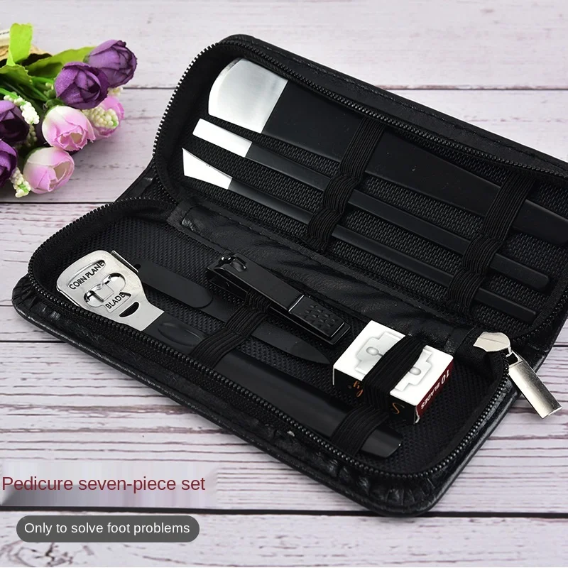 
Manufacturer wholesale portable travel manicure pedicure set private label nail tools high quality nail clipper cutter 